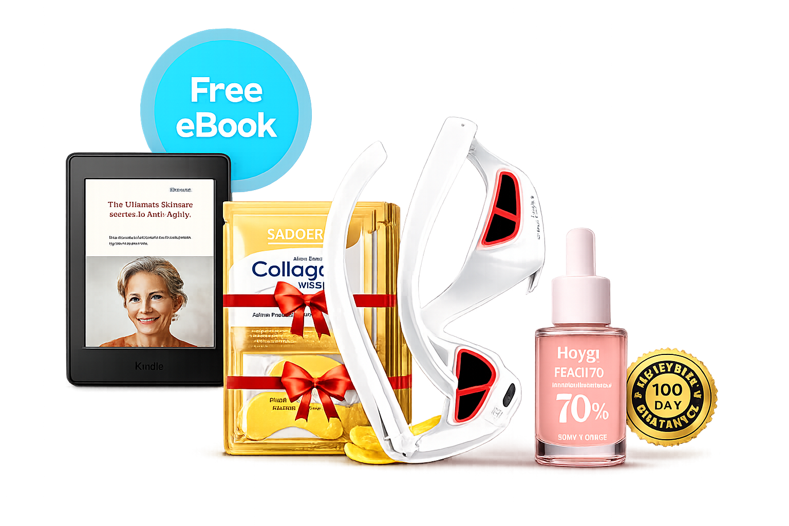 Kit Regard Lift com séruns, máscaras de colágeno e e-book grátis